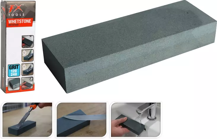 Aluminiumoxid slipsten 150x50x25mm, 120/240 kornstorlek, 335g - Hushållsprodukter - 8720573815253 - 1