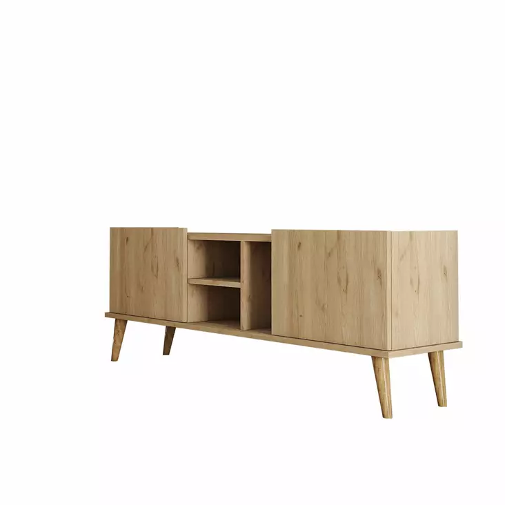 TV-bänk Hanah Home Carmen 1532 Ek Spånskiva 150x52x34 cm - TV-bänkar - 8683743041893 - 1