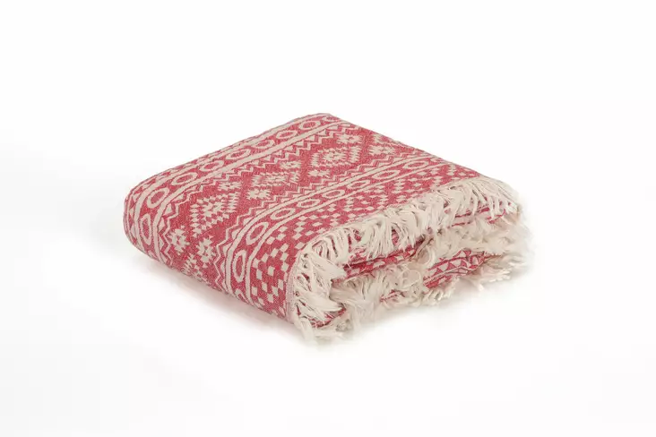 Fouta Mijölnir Röd Rug 100% Bomull 90x170 cm - Handdukar - 8683342757423 - 1