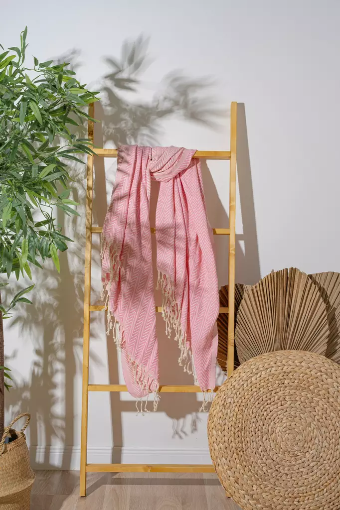 Fouta (strandhandduk), flerfärgad, 100 x 180 cm, mjuk, lätt - Handdukar - 8684282990673 - 1