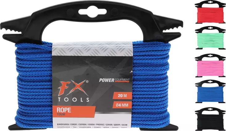 Polypropenrep 4 mm x 20 m - Rep och snören - 8721037321013 - 1