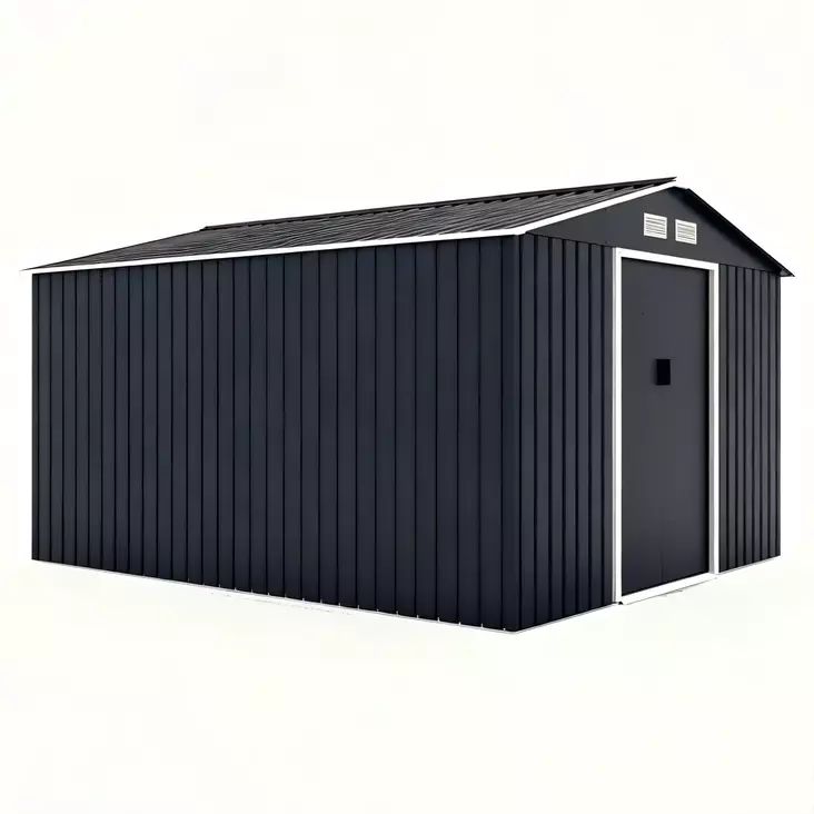 Green Land 8,8 m² trädgårdsplog med sadeltak - Förvaringsbodar - 6438014421803 - 1