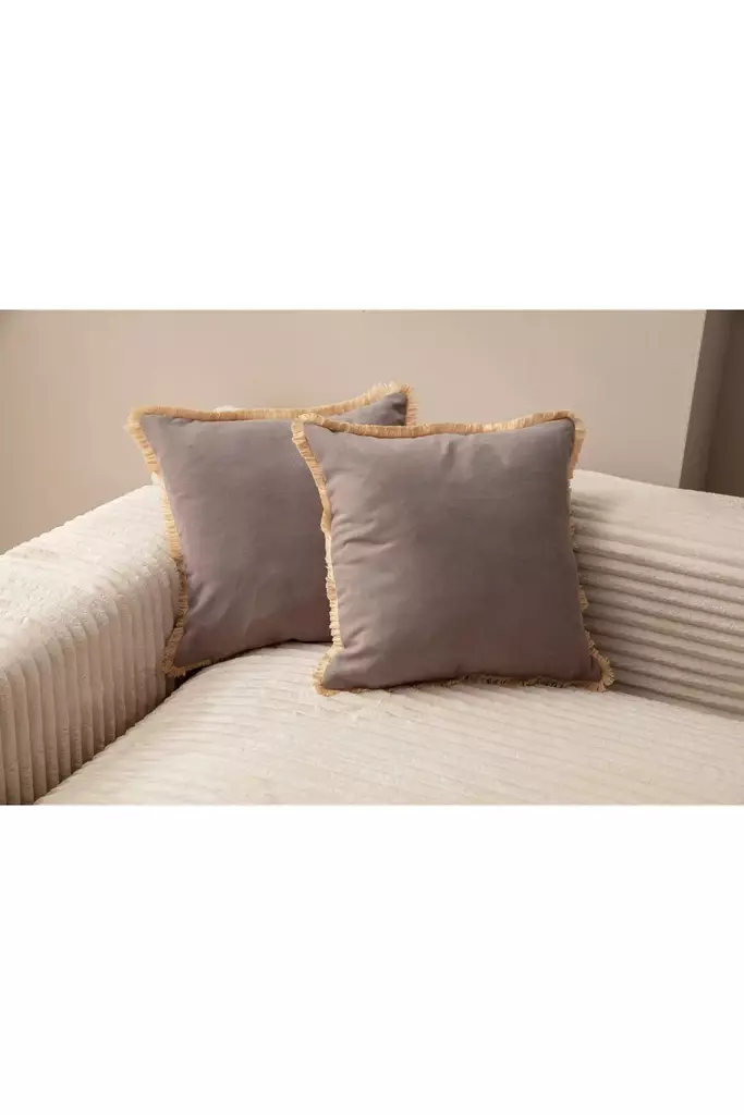 Kuddfodral Set Aberto Design Sacakli Grå Polyester 43x43 cm - Prydnadskuddar - 8684283133253 - 1