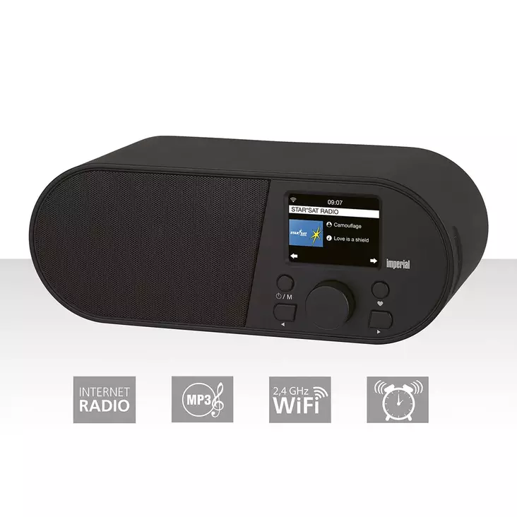 I105 Wi-Fi Internetradio med 2,4 tums färgdisplay Svart - Radioapparater - 4024035315003 - 10