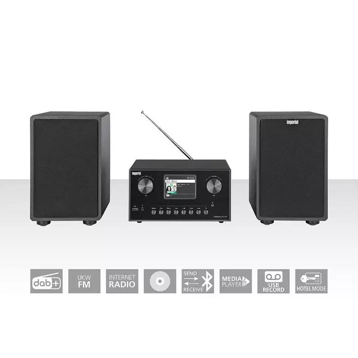 DABMAN i310 CD Hybrid micro Hi-fi System DAB+ / FM / Internet / Bluetooth Svart - Radioapparater - 4024035290003 - 10