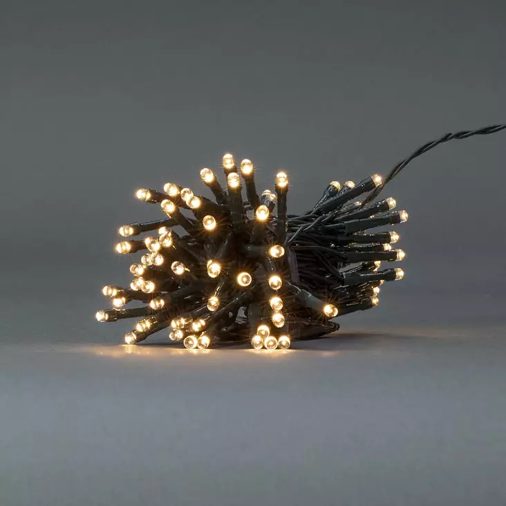 Julbelysning | Sträng | 96 LED's | Varm Vit | 7.20 m | Ljuseffekter: 7 | Inomhus eller Utomhus | Batteridriven - Nedis produkter - 5412810407293 - 1