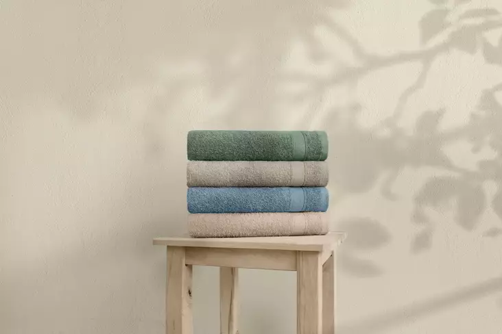 Ansiktshandduksset (4 st), flerfärgad, 50 x 90 cm, mjuk, hållbar, absorberande - Handdukar - 8683743314683 - 1