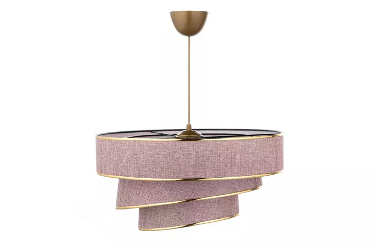 Taklampa Opviq Couper Powder Guld Bomull 40 x 40 cm 72 cm - Tak- och vägglampor - 8683342683203 - 1