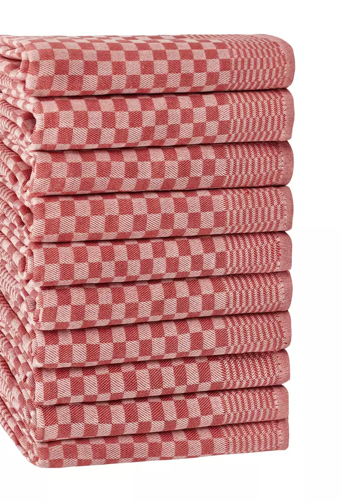 Kökshandduk Set Hermia Lola Röd Bomull Polyester 10 Delar - Kökstextilier - 8683742885443 - 1