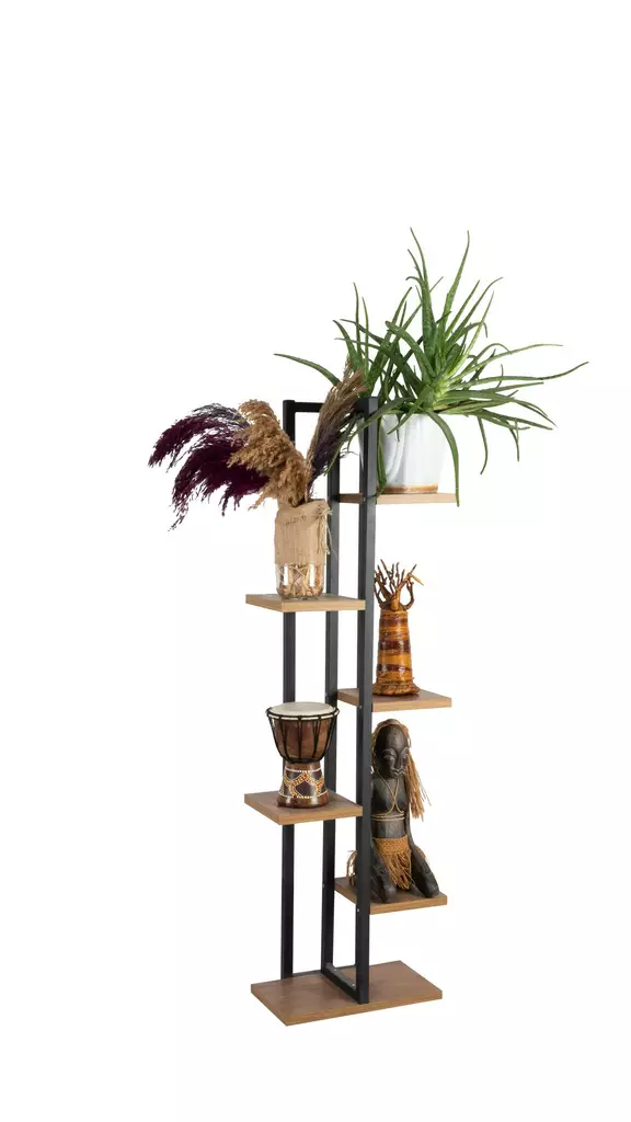 Bokhylla Hanah Home Nina Furu Spånskiva Metall 34x120x19 cm - Bokhyllor - 8684282970163 - 1