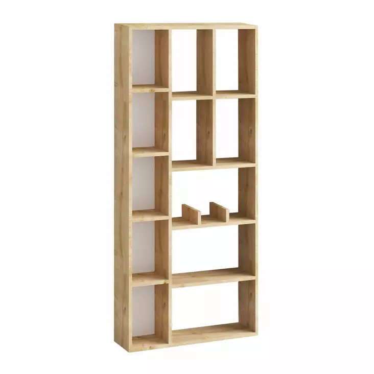 Bokhylla Hanah Home Demios Ek Spånskiva 75x170x18 cm - Bokhyllor - 8683743015863 - 1