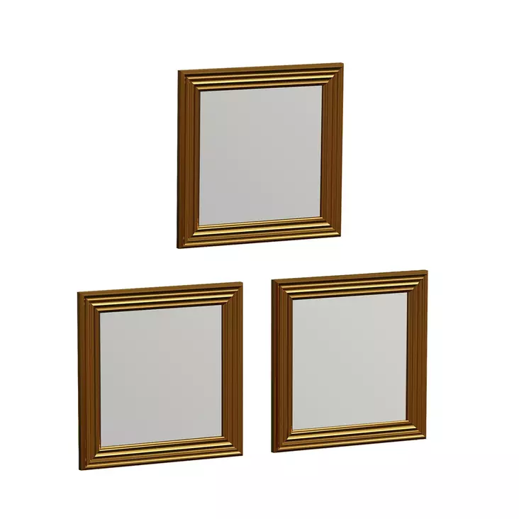 Spegelset Hanah Home Otto Guld MDF 40x40x3 cm - Speglar - 8683743822713 - 1