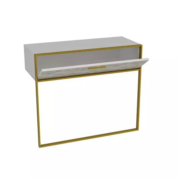 Sideboard Hanah Home Polka Vit Spånskiva 90x76,8x38,5 cm - Sidobord och extrabord - 8681875670523 - 1
