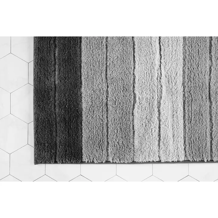Kylpyhuonematto 50x80 cm Block 4Living - Harmaa - Badrumsmattor och våtrumsmattor - 6410416244273 - 1