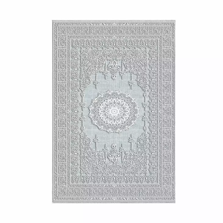 Badrumsmatta Set Mijölnir Flerfärgad 100% Polyester Halkfri Antibakteriell 50x60 cm & 60x100 cm - Badrumsmattor och våtrumsmattor - 8683342420693 - 1