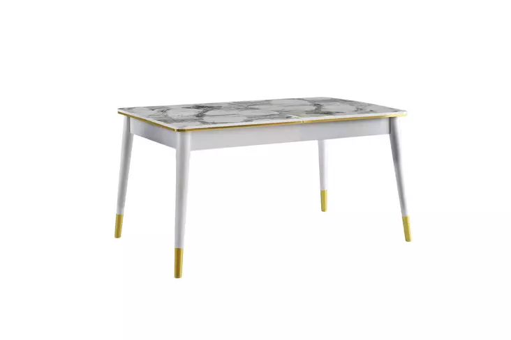 Matbord Hanah Home Flora Vit Spånskiva 146x78x90 cm - Matbord - 8683743769933 - 1