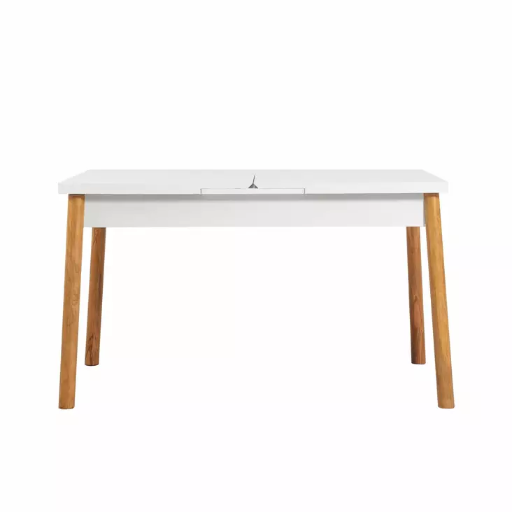 Matbord Hanah Home Santiago Masa Furu Vit Spånskiva 120x75x75 cm - Matbord - 8683342722193 - 1