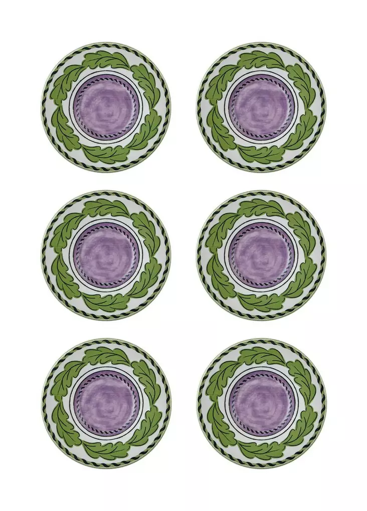 Fatset Hermia Lila Keramik 6 Delar - Serveringsfat - 8684283617043 - 1
