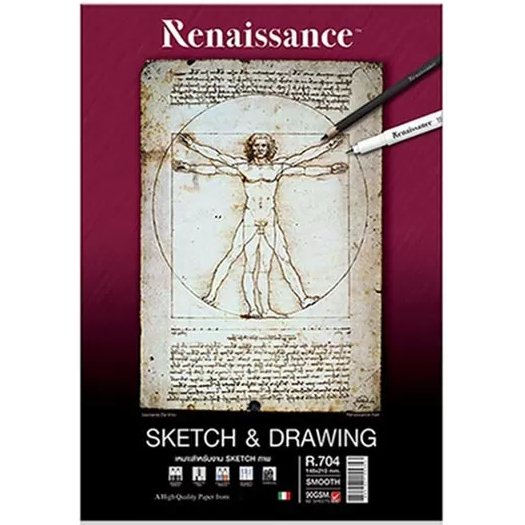 Luonnos- ja piirustuslehtiö A5, 90 g - Målardukar och tavlor - 8851907155353 - 1