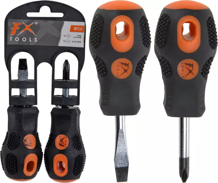 Skruvmejselset kort, 2 delar (rak och kryss) - Skruvmejslar - 8718158515933 - 1