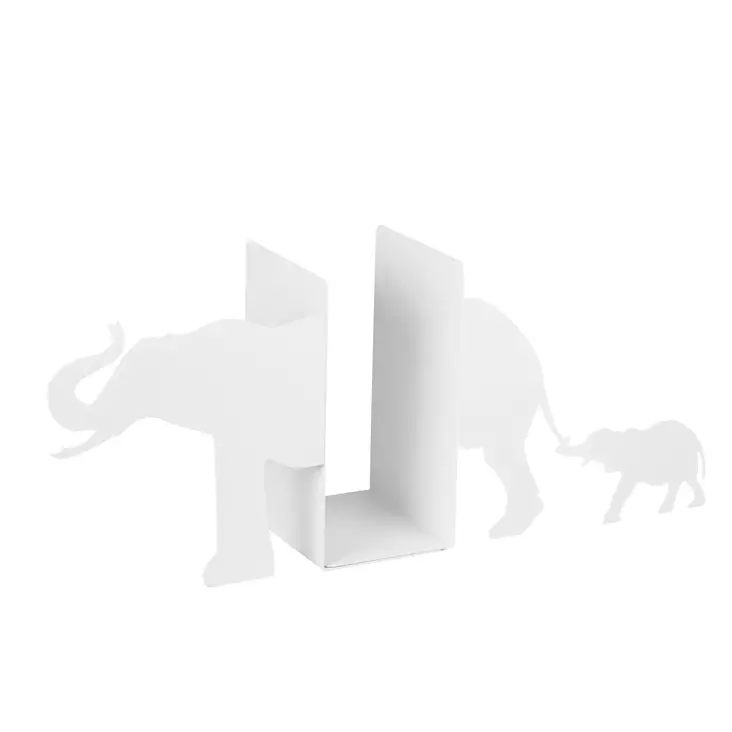 Bokstöd Aberto Design Kitap Tutucu Vit Metall 55x14x22 cm - Bokhyllor - 8682870703193 - 1