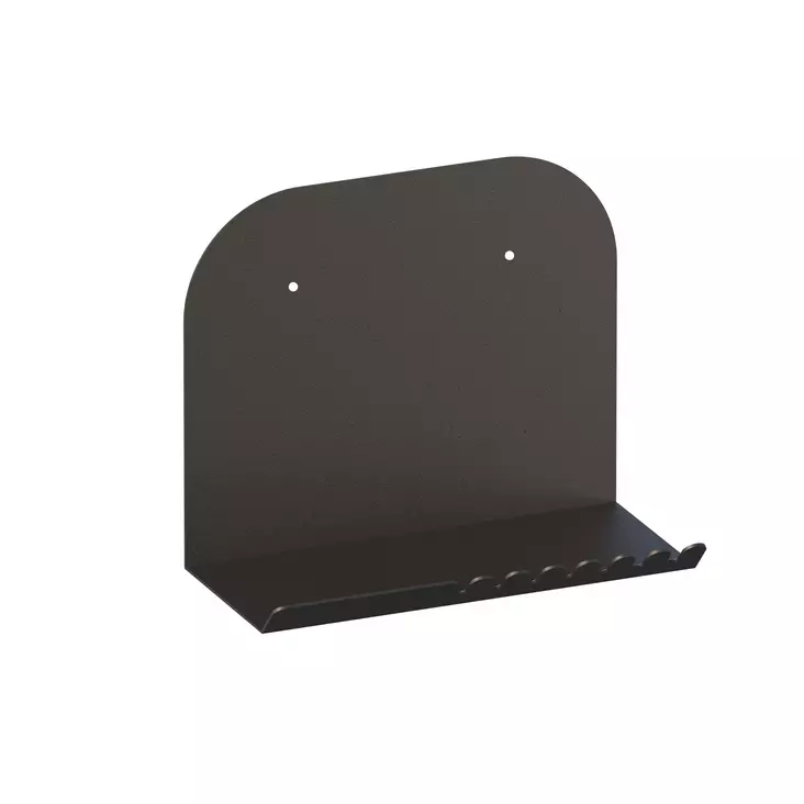 Vägghylla Hanah Home Short Pouch Svart Metall 28x23x12 cm - Vägghyllor - 8684282836063 - 1