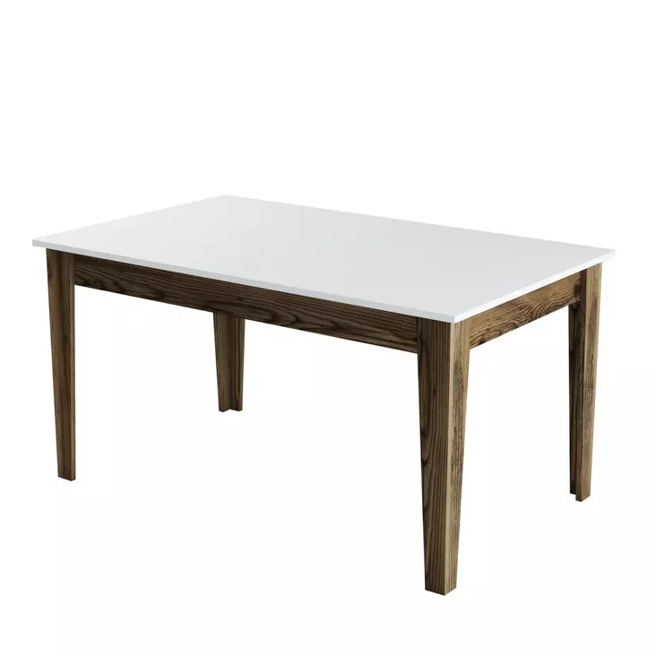 Matbord Hanah Home Milan 514 Valnöt Vit Spånskiva 145x75x88 cm - Matbord - 8683743327263 - 1