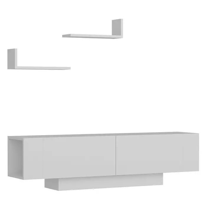 TV-bänk Hanah Home Ekol Vit Spånskiva 150x40x31,5 cm - TV-bänkar - 8681181979723 - 1