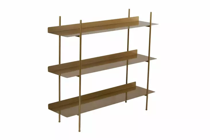 Förvaringsskåp Hanah Home Shb015A Guld Metall 120x34x106 cm - Vägghyllor - 8684283715183 - 1