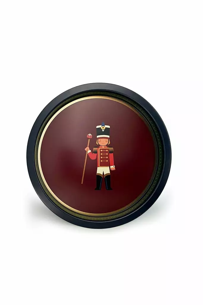 Bricka Hermia Flerfärgad Metall 31,5x31,5 cm - Serveringsfat - 8684283964963 - 1