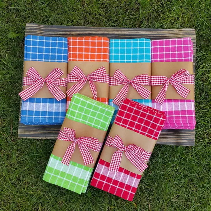 Handdukset Hermia Kareli Flerfärgad Bomull Polyester 6 Delar - Kökstextilier - 8683342758383 - 1