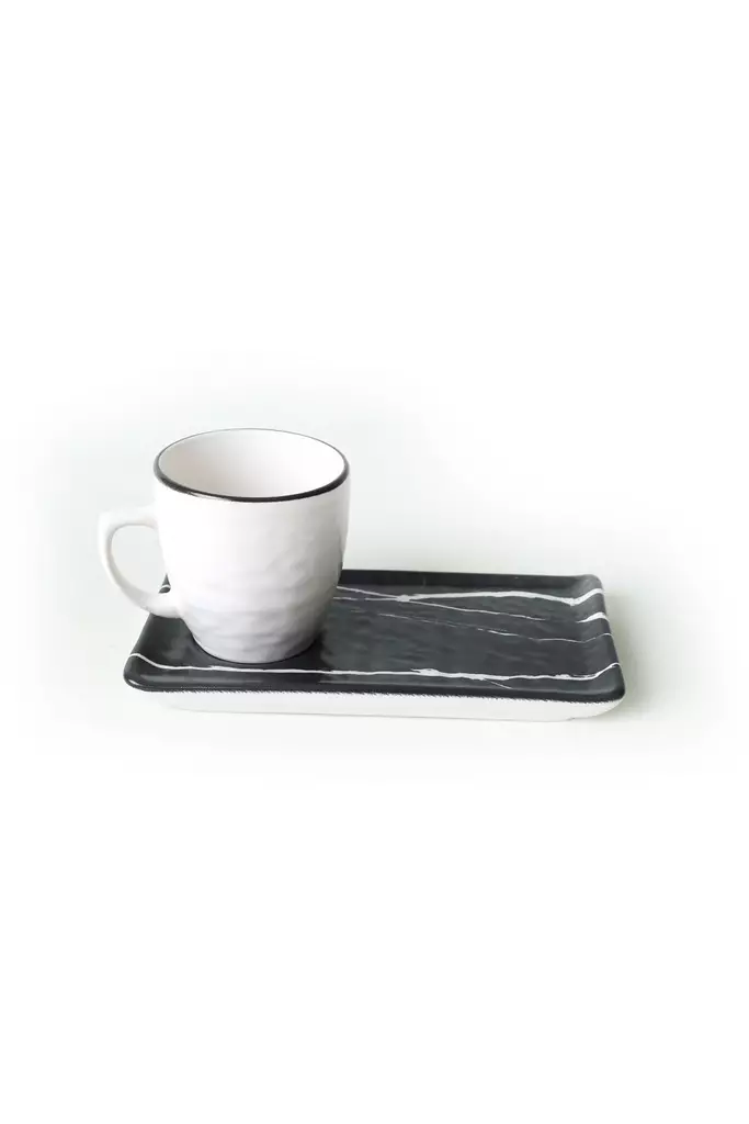 Kaffekoppar Set Hermia Flerfärgad Keramik 4 Delar - Kaffe- och teserviser - 8684282802013 - 1