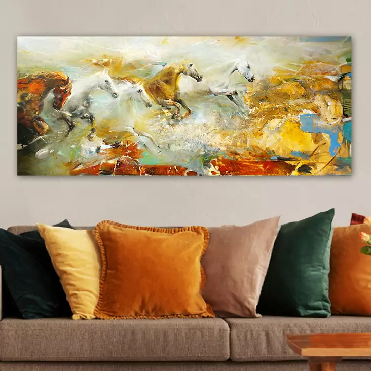 Canvastavla Wallity Flerfärgad Canvas 50x120 cm - Tavlor och ramar - 8682870428423 - 1
