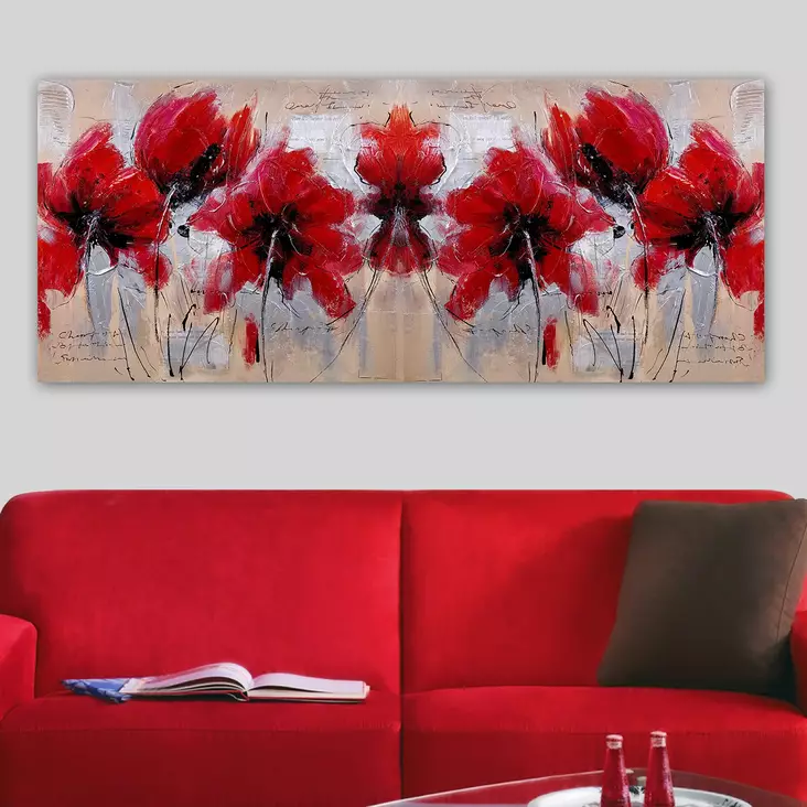Canvastavla Wallity Flerfärgad Canvas 50x120 cm - Tavlor och ramar - 8682870435193 - 1