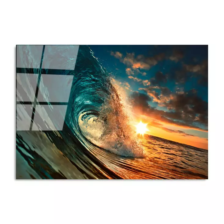 Glastavla Wallity Flerfärgad Glas 70x100 cm - Tavlor och ramar - 8683742114963 - 1