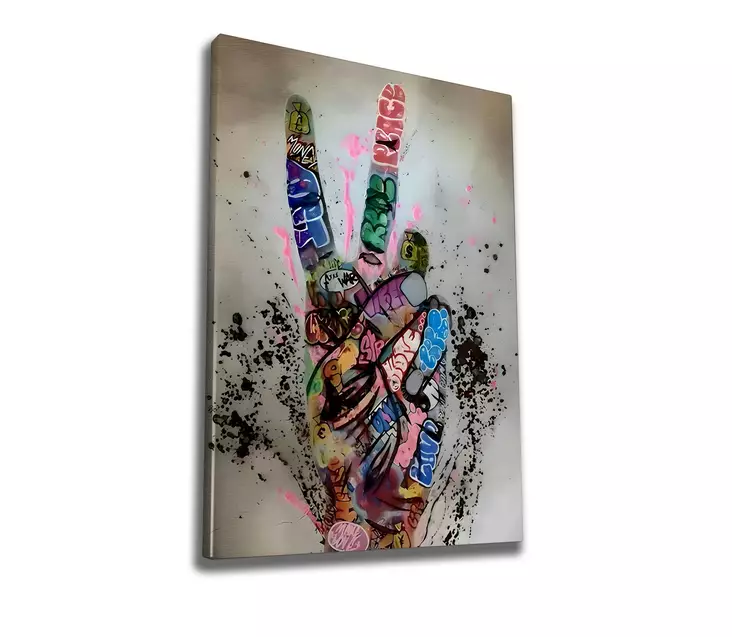 Canvastavla Wallity Flerfärgad Bomull/Polyester 50x70 cm - Tavlor och ramar - 8684282684763 - 1