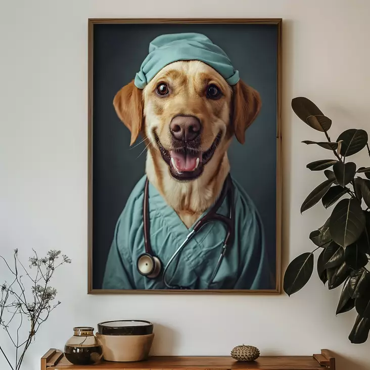Inramad MDF-tavla Wallity Flerfärgad MDF 35x47 cm - Tavlor och ramar - 8684282846383 - 1