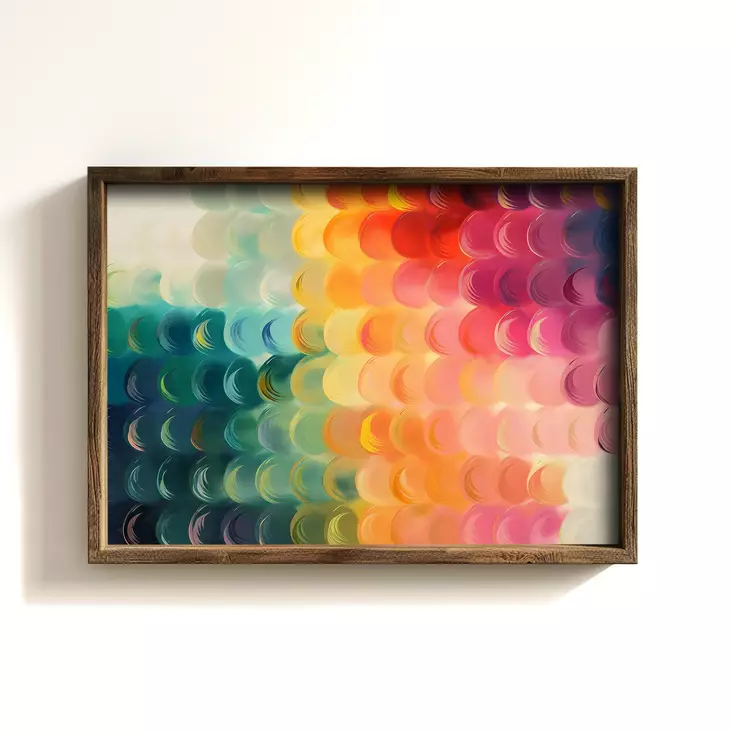 Inramad MDF-tavla Wallity Flerfärgad MDF 35x47 cm - Tavlor och ramar - 8684282848493 - 1