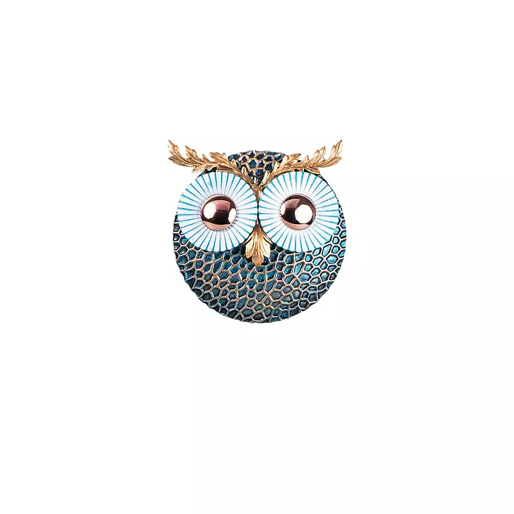 Väggdekor Metall Wallity Owl 3 Flerfärgad Metall 19x19 cm - Dekorationer, prydnadsföremål - 8681875561913 - 1