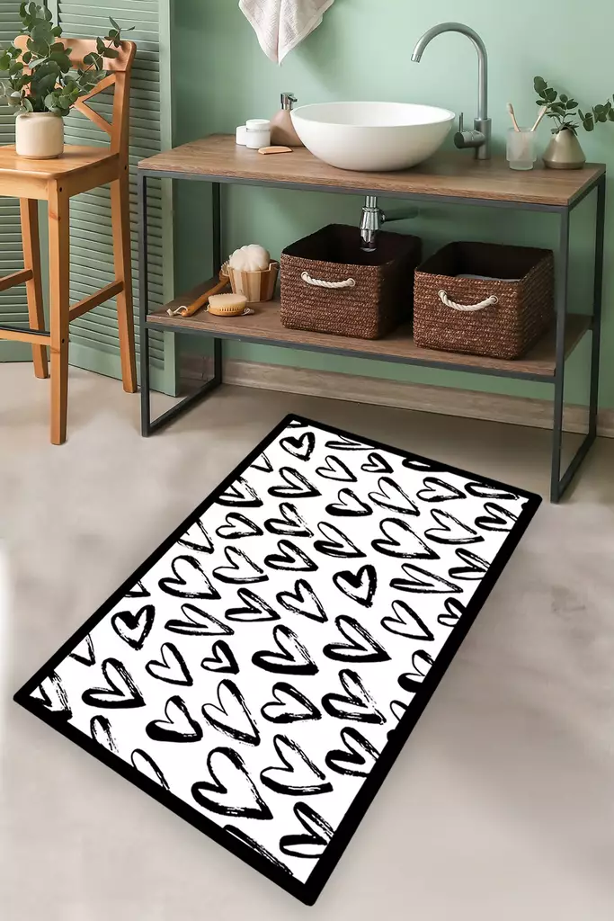 Badrumsmatta Mijölnir Flerfärgad 100% Polyester Digitaltryck Antibakteriell Halkfri 70x120 cm - Badrumsmattor och våtrumsmattor - 8683743998753 - 1