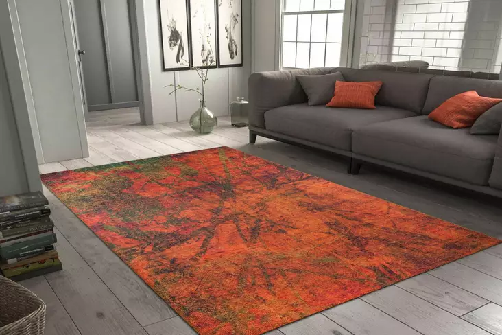 Matta Conceptum Fusion Chenille Orange AL 09 Flerfärgad Polyester 150x230 cm - Stora och medelstora mattor - 8682870555013 - 1