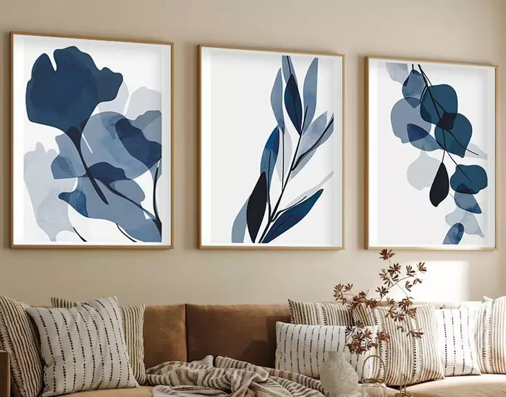 Inramad MDF-tavla Wallity Flerfärgad MDF 50x70 cm 3 Delar - Tavlor och ramar - 8684282340683 - 1