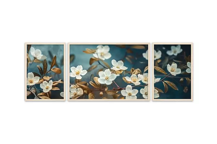 Inramad MDF-tavla Wallity Flerfärgad MDF 50x140 cm 3 Delar - Tavlor och ramar - 8684283206483 - 1