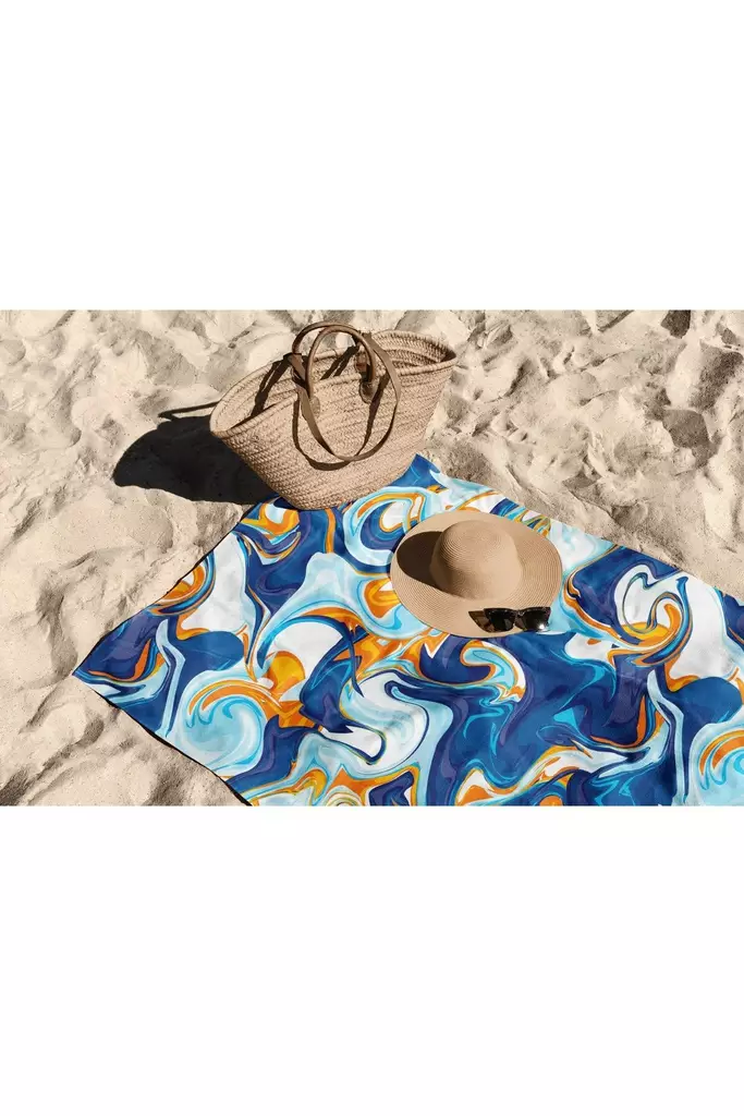 Strandhandduk Mijölnir Flerfärgad Mikrofilament 70% Polyester 30% Polyamid 90x150 cm - Handdukar - 8684282666233 - 1