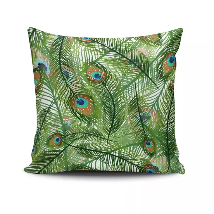 Prydnadskudde Aberto Design NKRLNT381 Flerfärgad Bomull Polyester 43x43 cm - Prydnadskuddar - 8681181737743 - 1