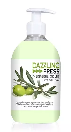 Nestesaippua Dazzling Press Olive 500ml - Tvålar och handdesinfektionsmedel - 6420613517063 - 1