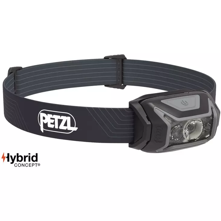 Otsalamppu ACTIK harmaa Petzl E063AA00 - Pannlampor - 3342540838673 - 1