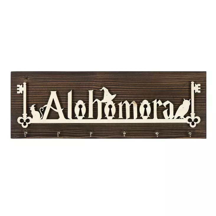 Nyckelskåp i trä, flerfärgad, 40 x 14 x 3 cm, tålig, rymlig, enkel att montera - Lås och nyckelskåp - 8683342945783 - 1