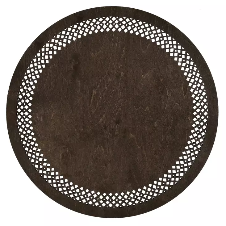 Bordstabletter i trä (4 st), wenge, 36 x 36 cm, handgjorda, hållbara - Dukar och tabletter - 8684282345053 - 1