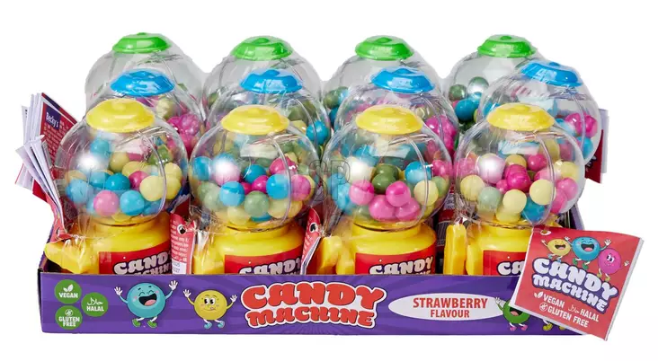 Tuggummiautomat med 35 g minituggummin - Godis - 8713305820083 - 1